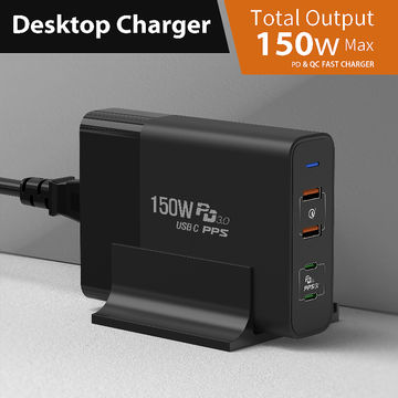 45W SCP 45W PPS 150W Desktop Charger Compatible with all USB PD Charger Devices