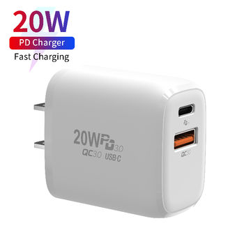 US plug 20W PD3.0 PPS USB charger for iPhone