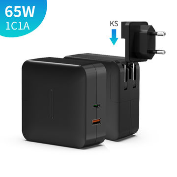 Type C 65W PD3.0 PPS Korea plug laptop AC charger