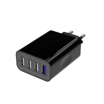 4-port USB QC3.0 Wall Charger, Fast Charging Quick Charge 3.0 Travel Adapter