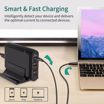 Trending sale 2021 100W 120W USB Desktop Charger 5 Ports USB Adapters Support PPS PD QC3.0 Chargers