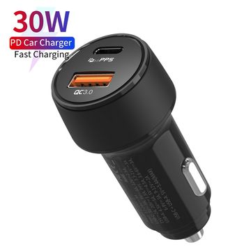 Wholesale usb 2 port home 2.4a usbc 30w fast charging worlds best phone car charger for car charger