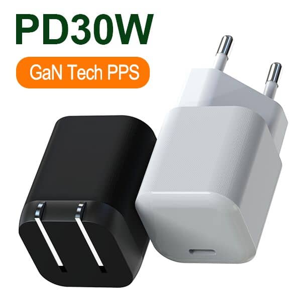 GaN 30W PD USB C Chargeur Mobile Portable Charger adapter 30w GaN Charger